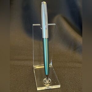 Parker Sonnet Ballpoint Pen – Teal Green & Brushed Silver, Classic Design